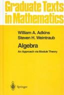 Cover of Algebra by William A. Adkins