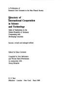 Cover of Directory of international cooperation in science and technology by Klaus Gottstein
