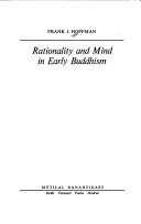 Cover of Rationality and Mind in Early Buddhism by Frank J. Hoffman