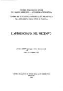 Front cover of L' autobiografia nel Medioevo by Convegno storico internazionale (Todi, Italy) (34th 1997)