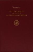 Front cover of The legal system of Ceylon in its historical setting by Tambyah Nadaraja
