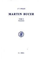 Cover of Martin Bucer by J. V. Pollet