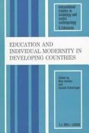 Front cover of Education and individual modernity in developing countries by Alex Inkeles
