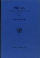 Cover of Pietas by H. Wagenvoort