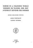 Front cover of Norms in a changing world = by Eranos Conference (1974 Ascona, Switzerland)