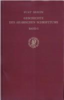 Front cover of Geschichte des arabischen Schrifttums by Fuat Sezgin