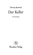 Cover of Der Keller by Thomas Bernhard