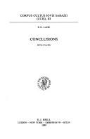 Front cover of Corpus cultus Iovis Sabazii by M. J. Vermaseren