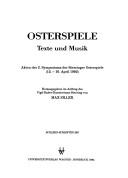 Front cover of Osterspiele by Symposium der Sterzinger Osterspiele (2nd 1992).
