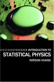 Cover of Introduction to Statistical Physics by Kerson Huang