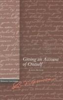 Front cover of Giving an account of oneself by Judith Butler