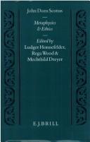Cover of John Duns Scotus by Ludger Honnefelder