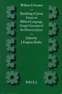 Front cover of Speaking of Jesus by W. S. Vorster