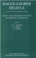 Front cover of On the law of international trade : credit and guarantee financing transfer of technology by C. C. A. Voskuil
