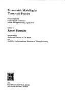 Cover of Econometric Modelling in Theory and Practice by J.E.J. Plasmans