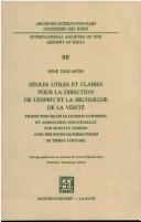 Front cover of Regulae ad directionem ingenii by René Descartes