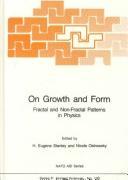 Front cover of On growth and form by NATO Advanced Study Institute "On Growth and Form" (1985 Cargèse, France)