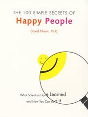 Front cover of The 100 simple secrets of happy people by Niven, David