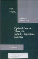 Cover of Optimal control theory for infinite dimensional systems by Hsün-ching Li