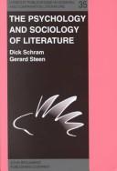 Front cover of The psychology and sociology of literature by Elrud Ibsch