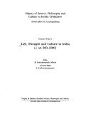 Front cover of Life, thought, and culture in India, c. AD 300-1000 by K. Satchidananda Murty