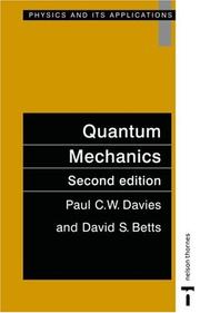 Front cover of Quantum mechanics by Paul Davies