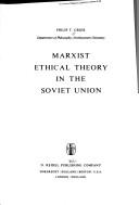 Front cover of Marxist ethical theory in the Soviet Union by Philip T. Grier