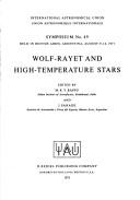 Front cover of Wolf-Rayet and high-temperature stars by Symposium on Wolf-Rayet and High-Temperature Stars Buenos Aires 1971.