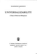 Cover of Universalizability by Włodzimierz Rabinowicz