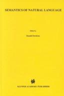 Cover of Semantics of natural language by Donald Herbert Davidson