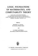 Cover of Logic, foundations of mathematics, and computability theory by International Congress of Logic, Methodology, and Philosophy of Science (5th 1975 University of Western Ontario)
