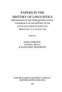 Front cover of Papers in the history of linguistics by International Conference on the History of the Language Sciences (3rd 1984 Princeton, N.J.)
