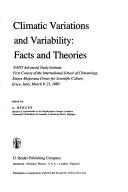 Front cover of Climatic variations and variability by International School of Climatology (1st 1980 Ettore Majorana Center for Scientific Culture)