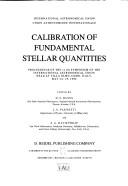 Front cover of Calibration of fundamental stellar quantities by International Astronomical Union. Symposium