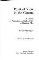 Front cover of Point of view in the cinema by Edward Branigan