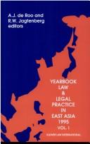 Front cover of De Roo Yearbook Law East Asia (Yearbook of Law & Legal Practice in East Asia) by Annie Roo