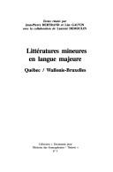 Front cover of Littératures mineures en langue majeure by Jean Pierre Bertrand