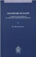 Front cover of Grammars of faith by P. F. Bloemendaal