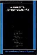 Front cover of Manifeste--Intentionalität by Hubert van den Berg