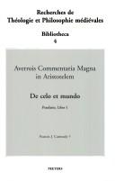 Front cover of Recherches De Theologie Et Philosophie Medievales by Farncis J. Carmody