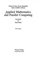 Cover of Applied mathematics and parallel computing by Stefan Schäffler