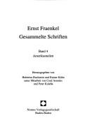 Cover of Ernst Fraenkel - Gesammelte Schriften 6 by Ernst Fraenkel