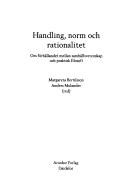 Front cover of Handling, norm och rationalitet by Margareta Bertilsson