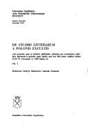 Front cover of Z dziejow polskiej nauki o literaturze by Unknown