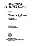 Front cover of Wiedza o kulturze by Wojciech Dudzik