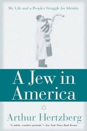 Front cover of A Jew in America by Arthur Hertzberg