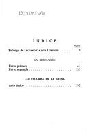 Front cover of La detonación ; Las palabras en la arena by Antonio Buero Vallejo