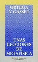 Cover of Unas lecciones de metafísica by José Ortega y Gasset