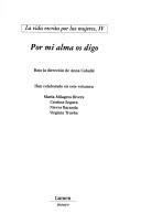 Cover of Por mi alma os digo by Anna Caballe