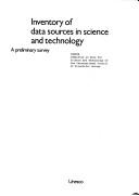 Front cover of Inventory of data sources in science and technology by CODATA